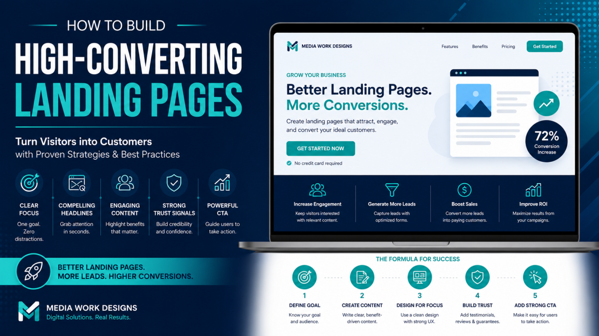 high-converting landing page design