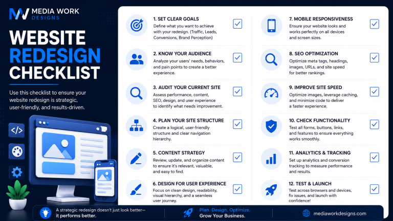 website redesign checklist